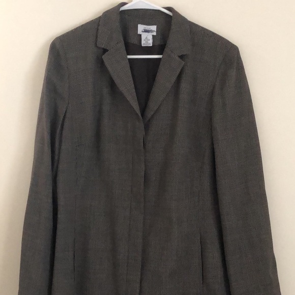 Deep brown Ann Taylor Blazer, Elegant ,Virgin Wool Blend - Picture 2 of 15